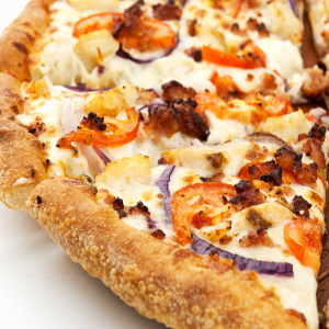 Pizza menu at Departure Bay Pizza Nanaimo